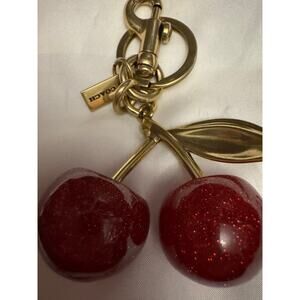 Coach cherry key chain